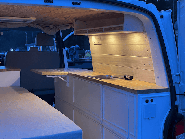 Photo de l'intérieur d'un van