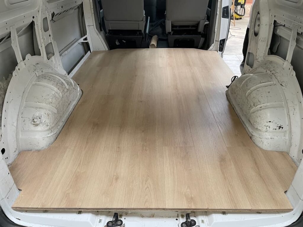 Parquet posé suite à l'isolation 